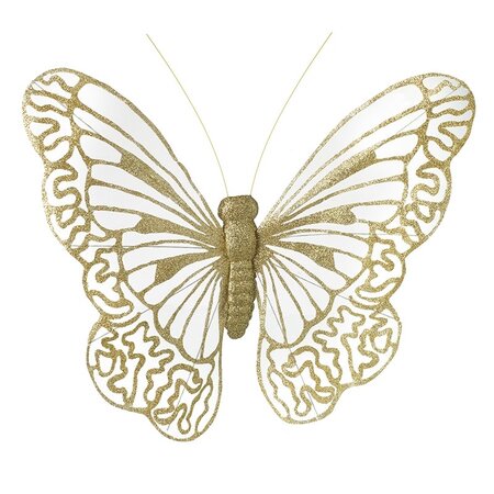 Large Gold Butterfly Decoration
