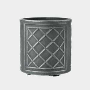 Lead Effect Round Planter 32Cm Pewter - image 2