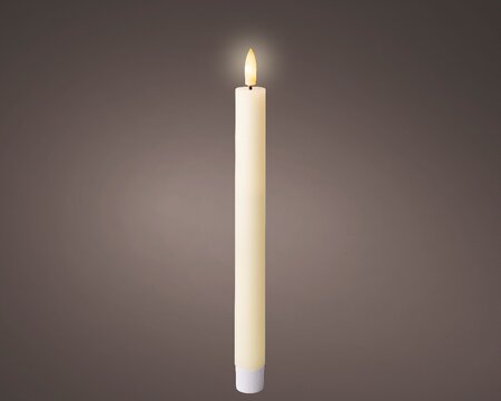 LED Battery Operated Wax Candle 24cm Twin Pack - image 1