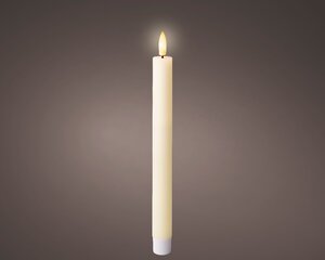 LED Battery Operated Wax Candle 24cm Twin Pack - image 1
