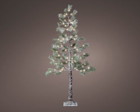 LED Fibre Optic Snowy Pine Tree 1.5m - image 1