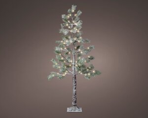 LED Fibre Optic Snowy Pine Tree 1.5m - image 1