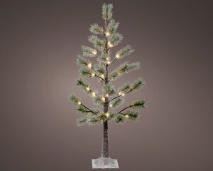 LED Fibre Optic Snowy Pine Tree 1m - image 1