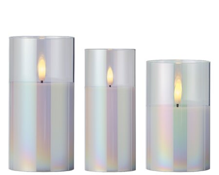 Lumineo LED 3 Candles Warm White - 12,15,17.5cm - image 2