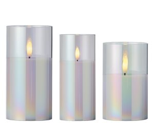 Lumineo LED 3 Candles Warm White - 12,15,17.5cm - image 2