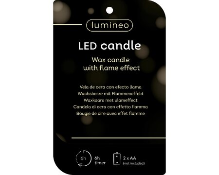 Lumineo LED Wax Candle Pinecone Warm White 15cm - image 2