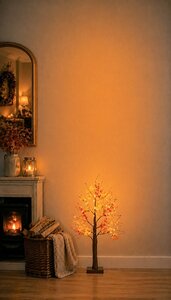 Maple Leaf Lit Autumn Tree 60cm - image 2