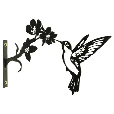Metal Humingbird Tree Silhouette