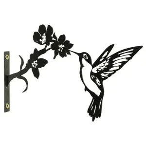 Metal Humingbird Tree Silhouette