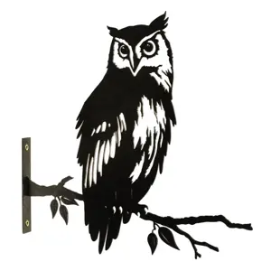 Metal Owl Tree Silhouette