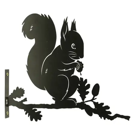 Metal Squirrel Tree Silhouette