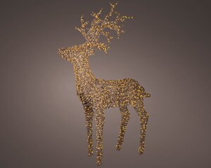Micro LED Brown Wicker Reindeer 1.8m