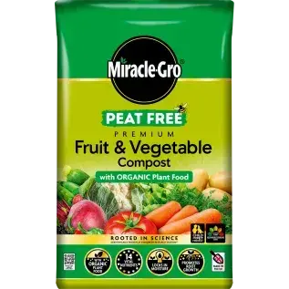 Miracle-Gro Peat Free Premium Fruit & Vegetable Compost Planter 42L