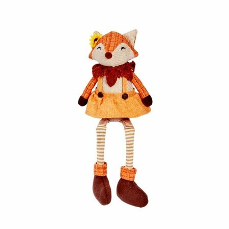 Mrs Fox Seated Plush Ornament