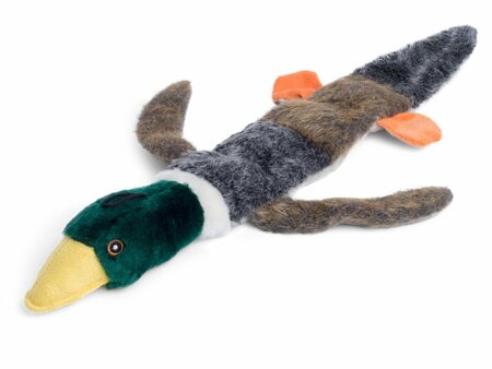 Multi Squeak Duck Plush Dog Toy