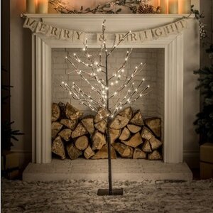 Noma 120cm Snowy Twig Tree with Berries