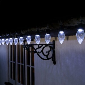 Noma 20 White Facetted Cone Festoon Lights