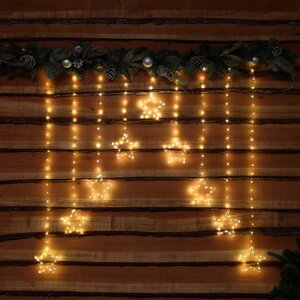 Noma 303 Warm White Micro Wire LED Star Curtain
