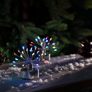 Noma 6 Multi-coloured Firework Tealights with 20 LEDS