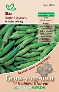 Okra - Clemson Spineless - Kings Seeds - image 1