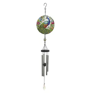 Peacock Suncatcher Hanging Wind Chime