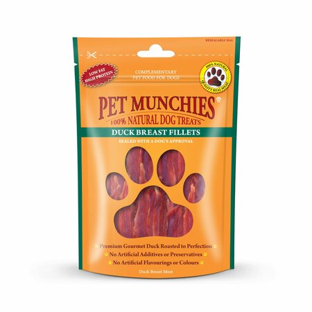 Pet Munchies Duck Fillets Dog Treats 90g