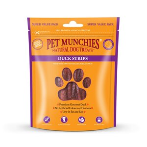 Pet Munchies Duck Strips Dog Treats 90g