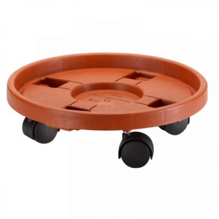Plastic Tan Pot Caddy 29cm