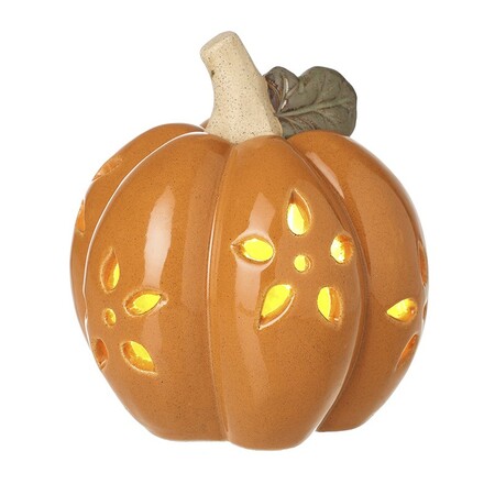 Porcelain Led Pumpkin Decoration