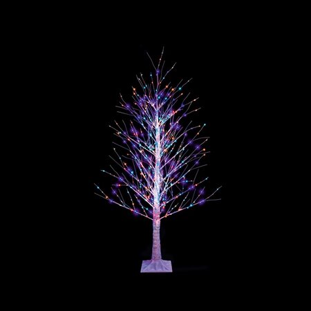 Premier 1.2m Birch Tree Rainbow 300 LEDs