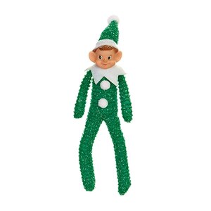 Premier 18cm Tinsel Elf  Christmas Decoration - image 2