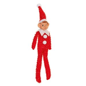 Premier 18cm Tinsel Elf  Christmas Decoration - image 3