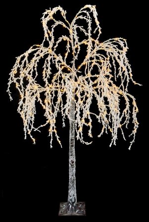 Premier 2.1m Lit Flocked Willow Tree