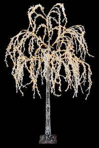 Premier 2.1m Lit Flocked Willow Tree