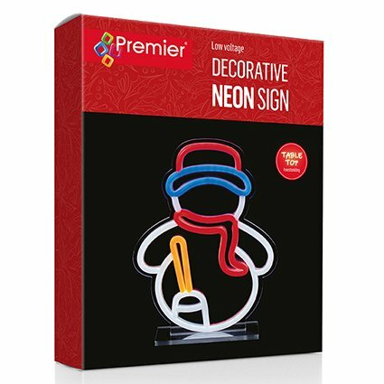 Premier 25cm Snowman Neon Table Top  - image 1