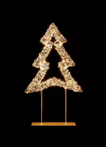 Premier 45cm Rose Gold Table Top LED Light Tree