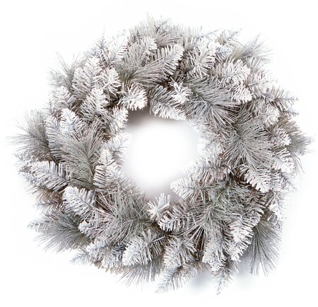 Premier 50cm Silver Tip Wreath