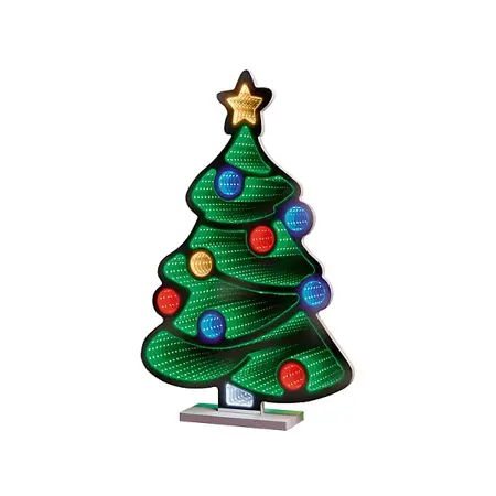 Premier 60cm Standing Christmas Tree Infinity Mirror - image 2
