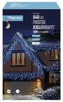 Premier 640 LED Frosted IcicleBrights Blue & White