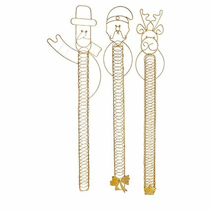 Premier 79cm Gold Metal Wall Card Holders - image 1