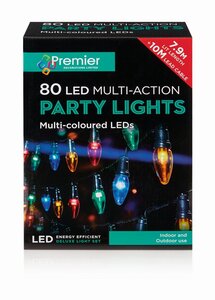 Premier 80 LED Party Lights - Multi-Coloured - image 2