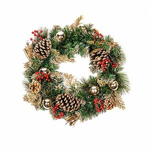 Premier Champagne Gold Dressed Wreath 40cm
