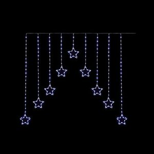 Premier Curtain Star Lights 258 White LEDs