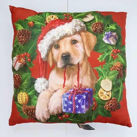 Premier Dog/Cat Wreath Cushion 2 Asst 45cm x 45cm