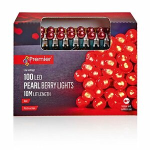 Premier Pearl Berry Multi-Action Battery Lights - 100 Red - image 1