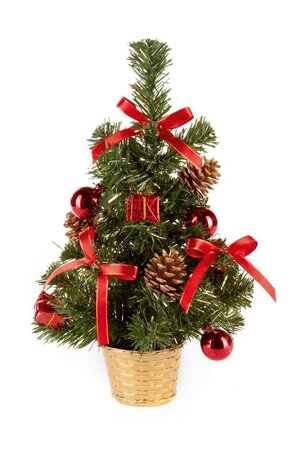 Premier Red Dressed Mini Tree 30cm