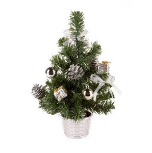 Premier Silver Dressed Mini Tree 30cm