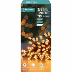 Premier Timelights Multi-Action Battery Lights - 200 Vintage Gold
