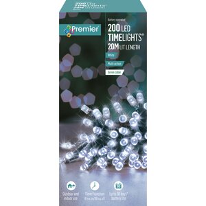 Premier Timelights Multi-Action Battery Lights - 200 White