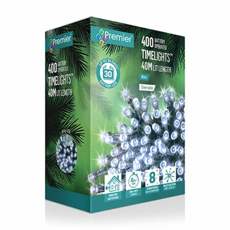 Premier Timelights Multi-Action Battery Lights - 400 White
